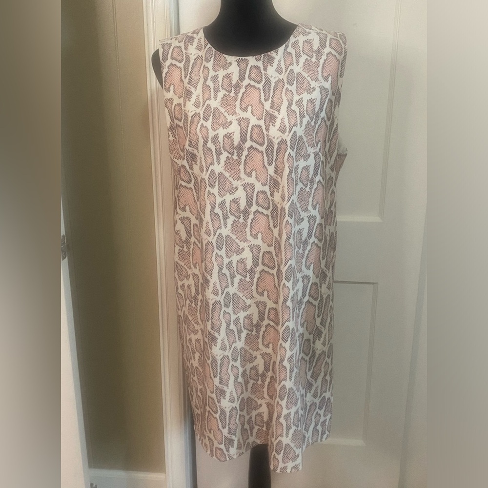 She + Sky Animal Print Dress - Pink and Brown NEW